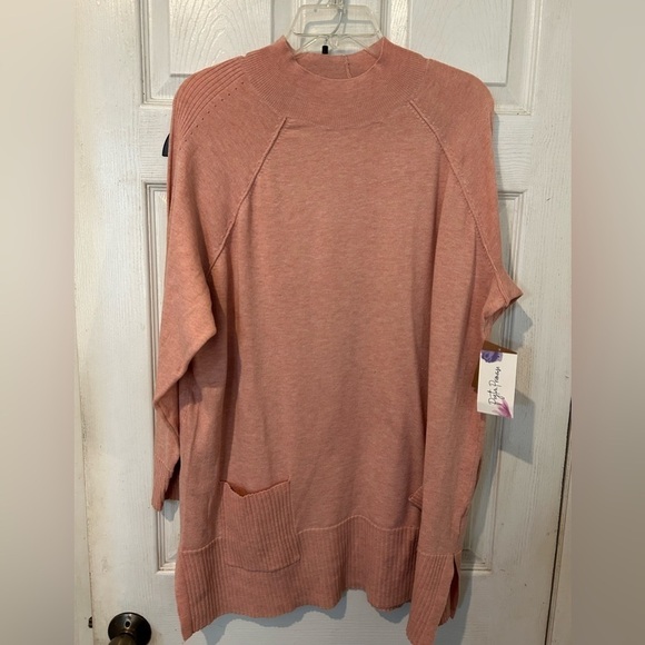 NWT Peyton Promise Mock Turtle Neck Light Sweater - Picture 8 of 8